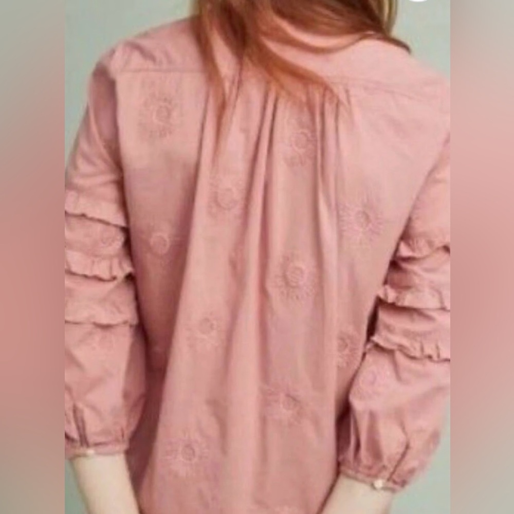 ANTHROPOLOGIE Isabel Sinclair Embroidered Blouse - Picture 4 of 11